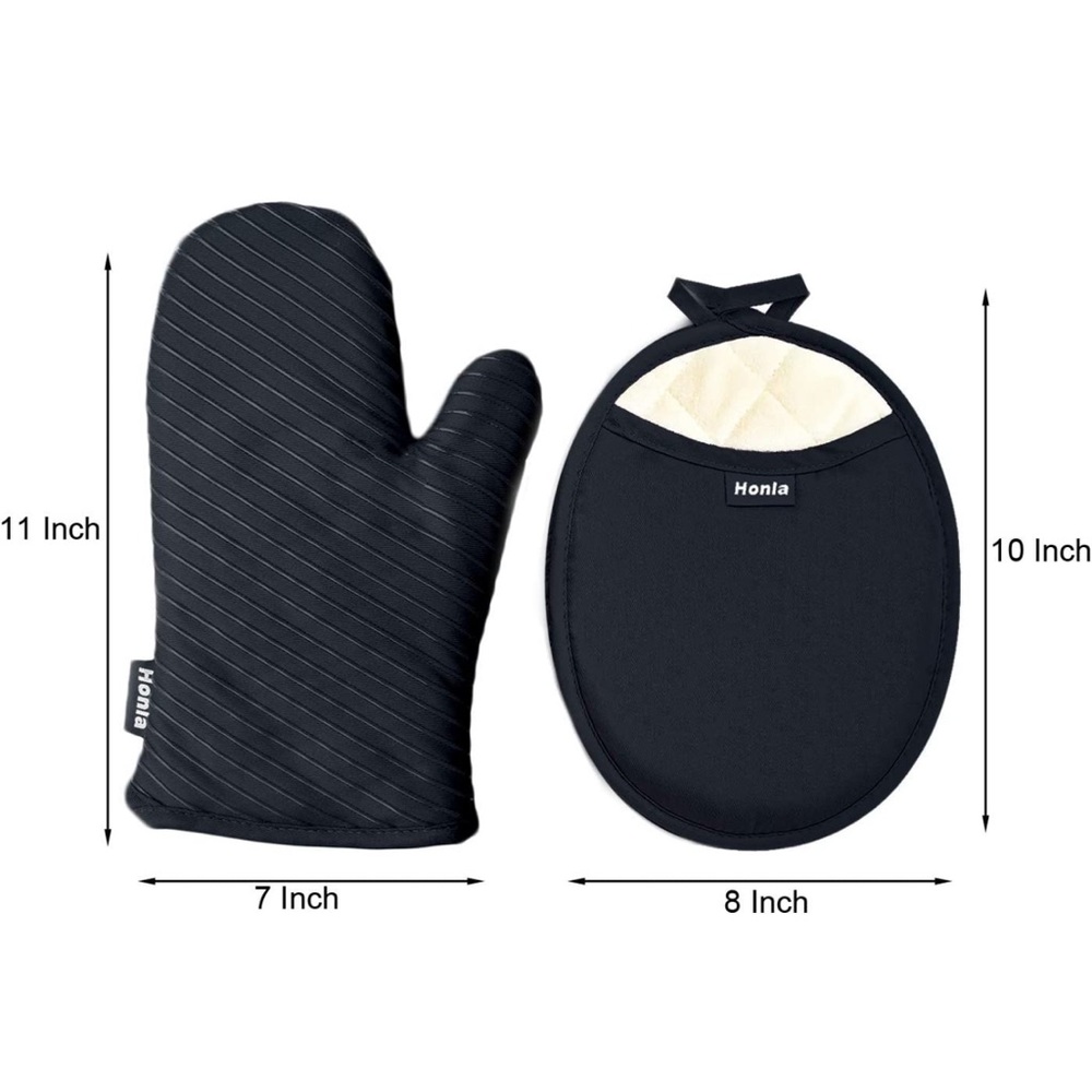 Honla pot holders, plush interior, silicone exterior, NWT